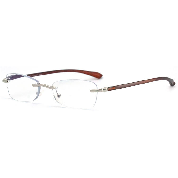 Dachuan Optical DRM368009 China Supplier Rimless Metal Reading Glasses With Metal Hinge (1)